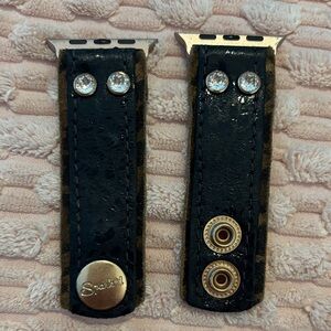 Black Leopard Spark*l Band Skinny size XS